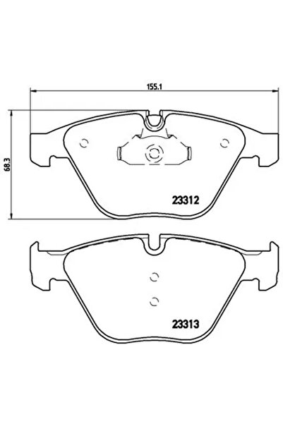 Brembo Set Placute Frana Frana Disc Bmw 5/6/7