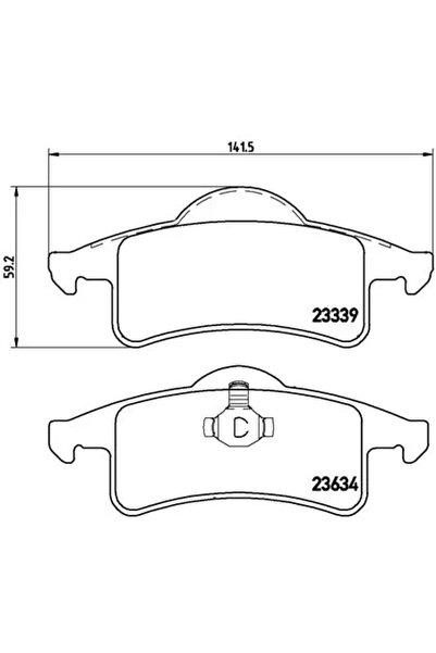Brembo Set Placute Frana Frana Disc Jeep Cherokee Jeep (Bjc) Grand Cherokee/S...