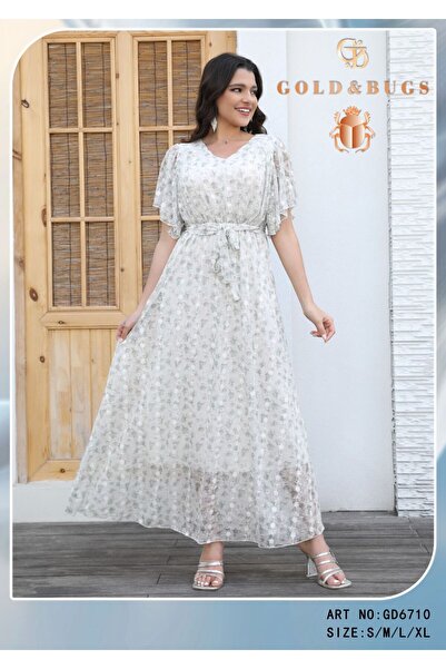 JAWAN one فستان مشجر طويل