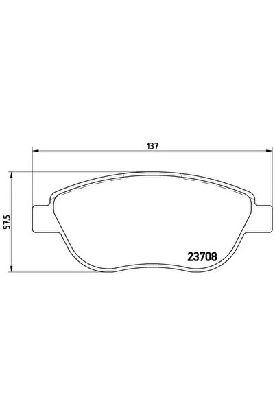 Brembo Комплект накладки за дискови спирачки Citroen Berlingo / Berlingo Firs...