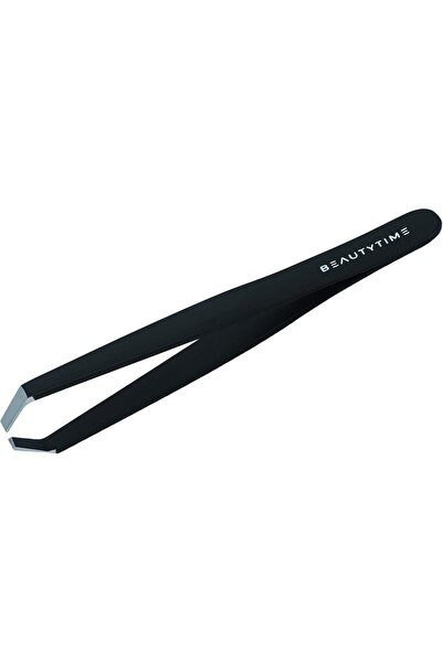 Beautytime Crab Precision Tweezers - Ingrown Hair Removal, Multipurpose, Black