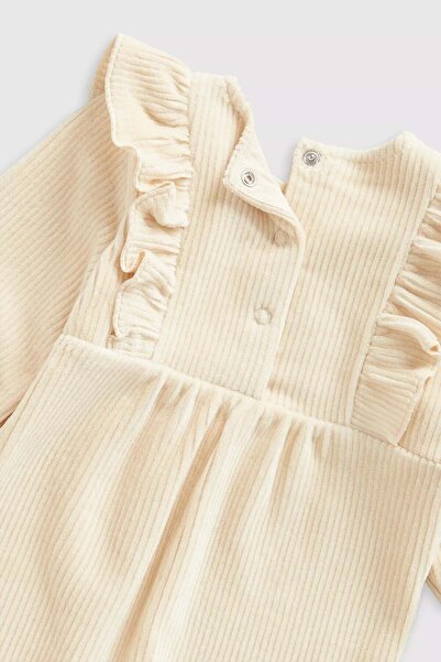 MOTHERCARE Velour Rib All-in-One and Headband Set