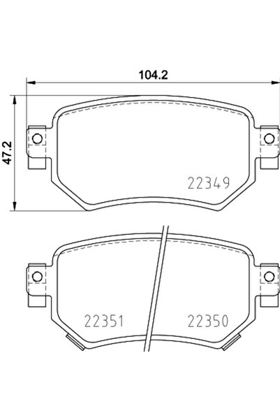 Brembo Set Placute Frana Frana Disc Mazda 6 Mazda (Faw) 6 Atenza/Cx-4 2012-2020