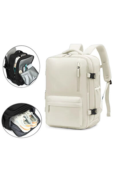 OEM Multifunctional Laptop Backpack 40x30 cm, Waterproof, Cream – Design Business & Travel