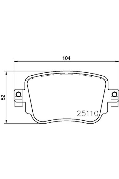 Brembo Set Placute Frana Frana Disc Audi A1/Q3 Seat Alhambra/Leon 2011-2022