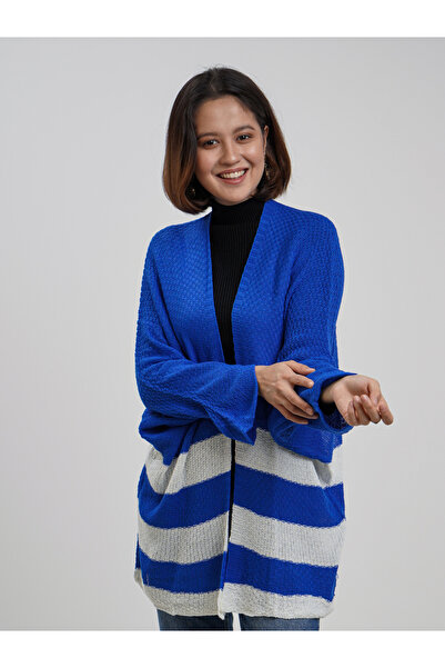 NESTLY Women's Knitwear Cardigan Navy Blue