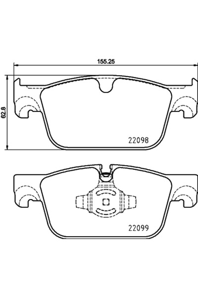 Brembo Set Placute Frana Frana Disc Suzuki Baleno Volvo S90 2/V60 2/V90 2