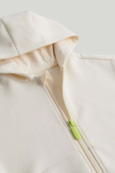MOTHERCARE Cream Zip-Up Hoodie