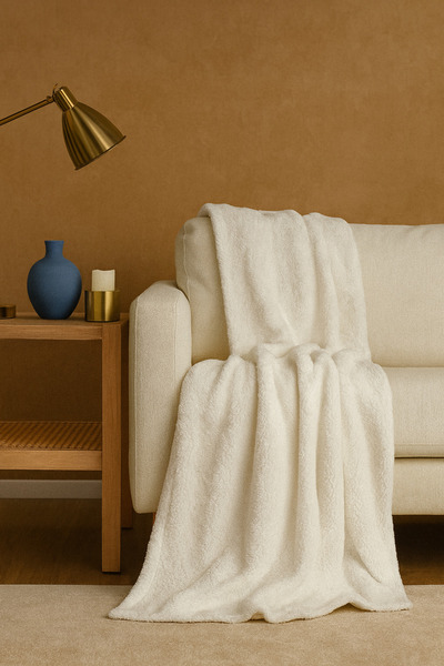 Shadro Textile Wellsoft Tv Blanket 140X180 cm - White