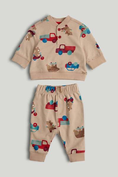 MOTHERCARE Transport Sweatshirt and Joggers Outfit
