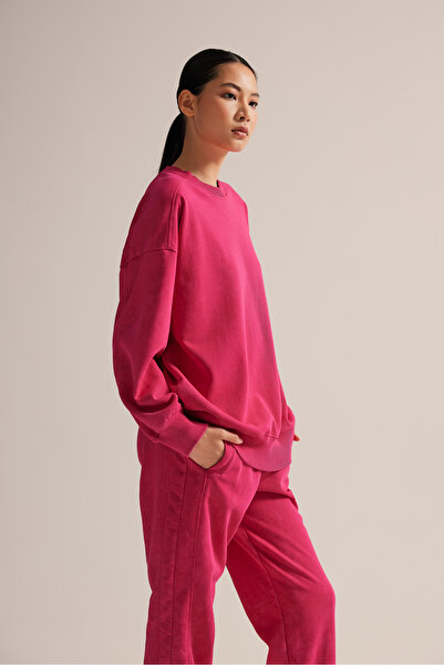 Hays Kadın Pamuklu İçi Tüylü Yıkamalı Sweatshirt