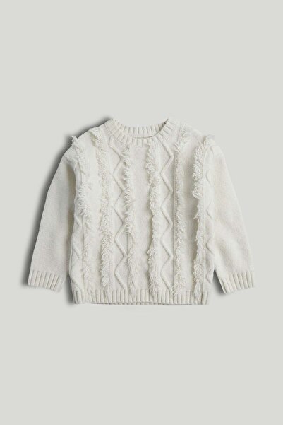 MOTHERCARE White Fringed Jumper