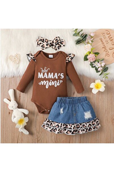 Beauty Σετ 3 τεμαχίων με λεοπάρ μοτίβο για κορίτσια