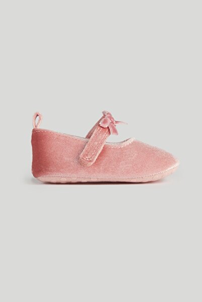 MOTHERCARE Pink Pram Shoes and Headband Set