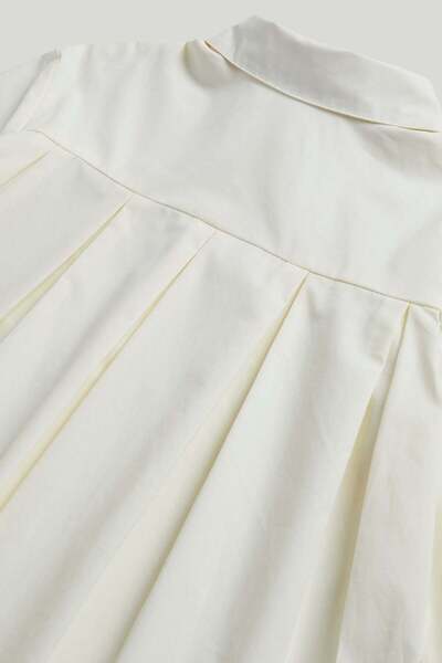 MOTHERCARE Cream Back Pleated Shirt