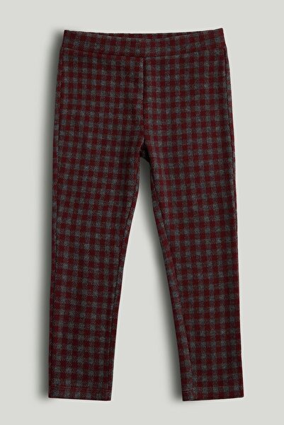 MOTHERCARE Burgundy Check Ponte Leggings