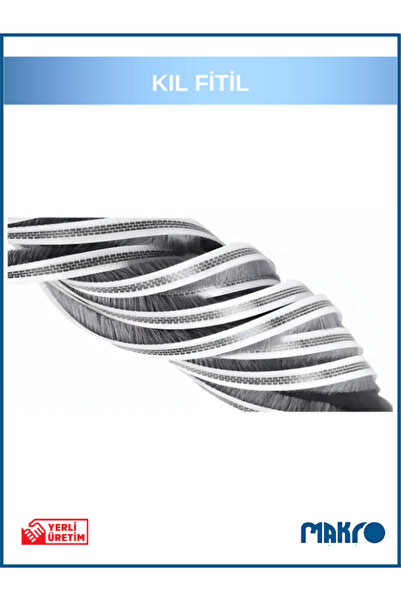 GLASSMAKRO Alüminyum Pvc Kapı Pencere Cam Balkon Kıl Fitili En 6,7mm - Kıl Uzunluğu: 6mm - RULO - 350 METRE