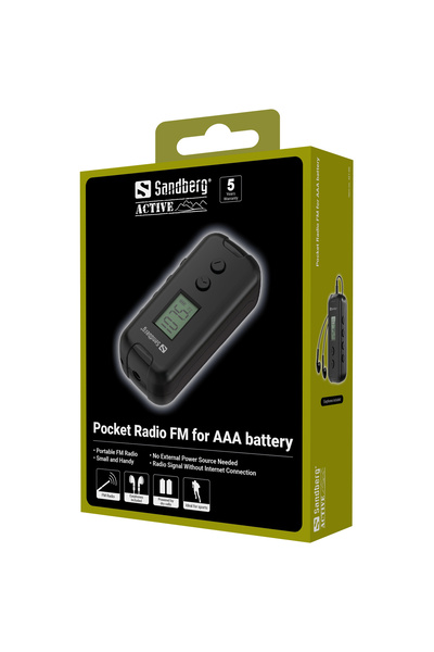 Other Radio kieszonkowe FM Sandberg na baterię AAA