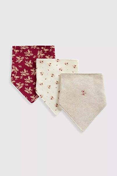 MOTHERCARE Arctic Berry Dribble Bibs - 3 Pack