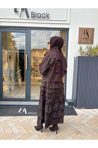 MissWhence 38807 Ruffled Double Dress Brown