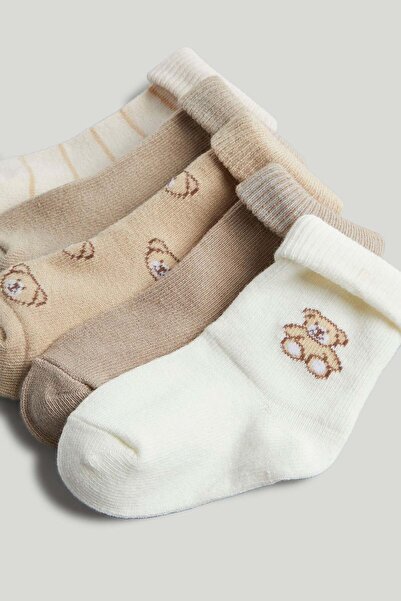 MOTHERCARE 5 Pack Bear Baby Socks