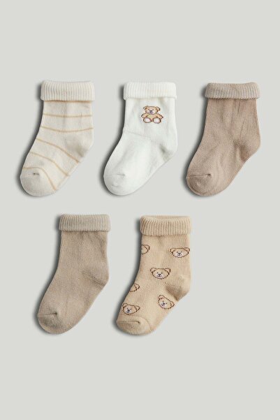 MOTHERCARE 5 Pack Bear Baby Socks