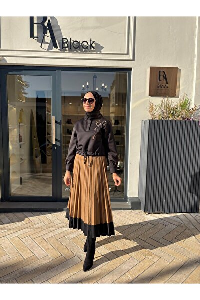 Venöve 26FWELB0001 Mira İşleme Detay Kadın Elbise Siyah