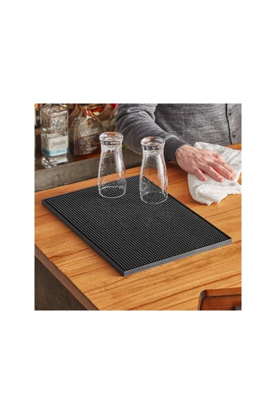 MG سجادة بار سوداء (12 بوصة × 18 بوصة/30 سم × 45 سم)