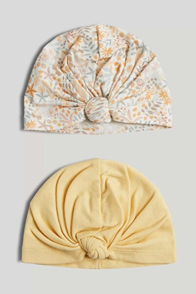 MOTHERCARE 2 Pack Turban Baby Hats