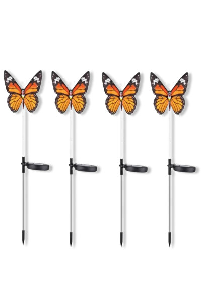 HOZRO HOZRO Solar Lamps Set of 4, Waterproof, with Butterfly-Shaped LED Light, Ideal for the Garden