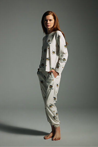 Hays Kadın Pamuklu Uzun Kollu Pijama Üstü