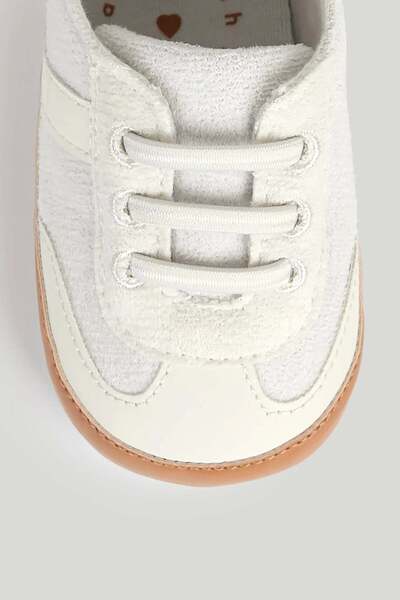 MOTHERCARE Cream Retro Pram Trainers