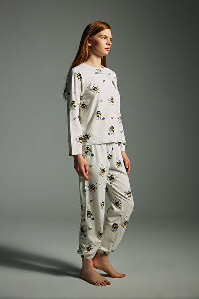 Hays Kadın Pamuklu Uzun Kollu Pijama Üstü