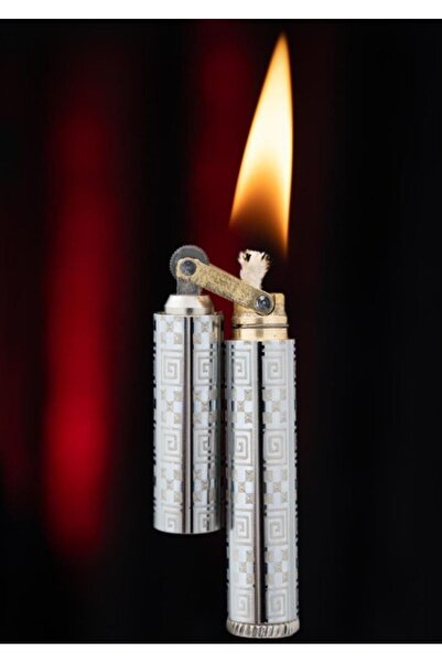 caka lighter Silver Kare Desen Çakmak