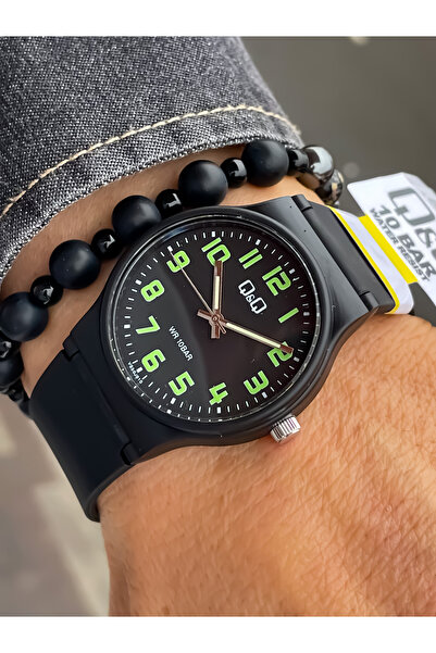 Q&Q SİLİKON KORDON ERKEK KOL SAATİ SU GEÇİRMEZ 2 YIL GARANTİLİ BİLEKLİK HEDİYELİ