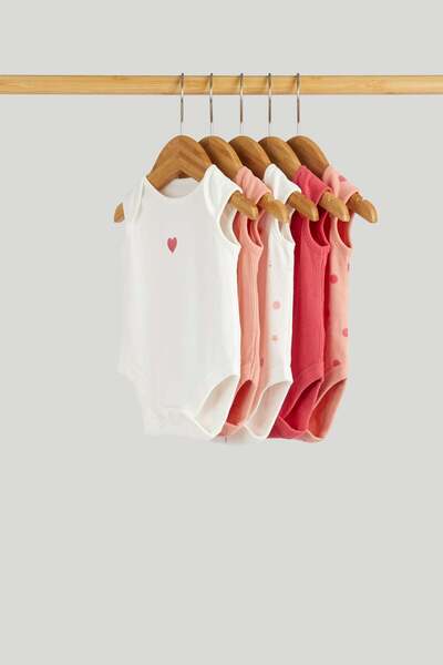 MOTHERCARE مجموعة من 5 بدلات جسم سيليستيال بدون أكمام