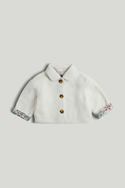 MOTHERCARE Cream Borg Fleece Shacket