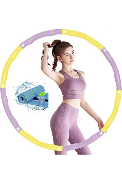 AnkaShop أداة رياضية لتمارين منطقة الخصر مكونة من 8 قطع قابلة للتعديل ووزنها 1 كجم وطولها 72/85/95 سم