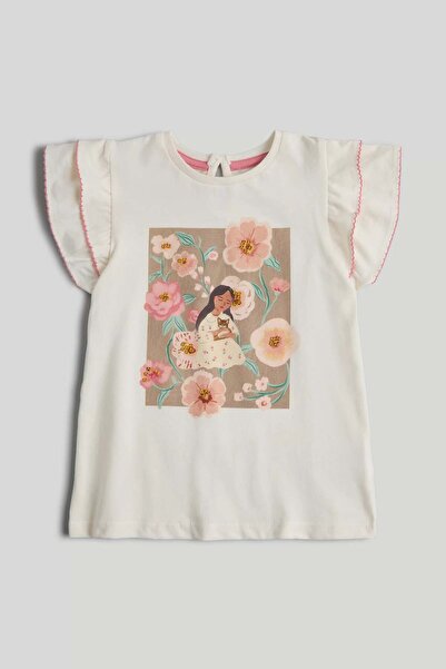 MOTHERCARE White Cat T-Shirt