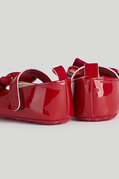 MOTHERCARE Red Bow Pram Shoes