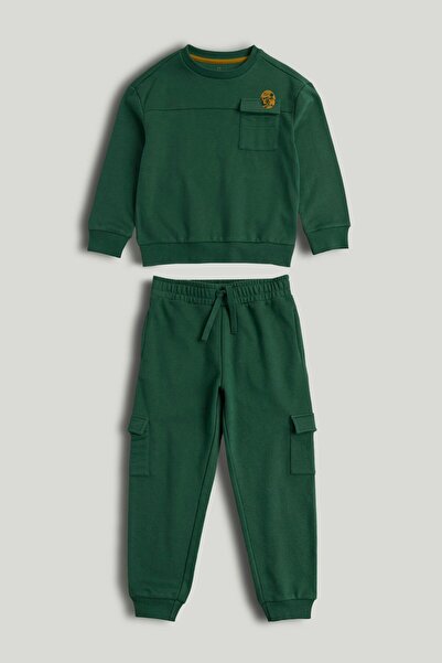 MOTHERCARE Green Sweat Top and Joggers Outfit