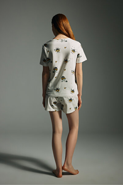 Hays Kadın Pamuklu Kısa Kollu Pijama Üstü
