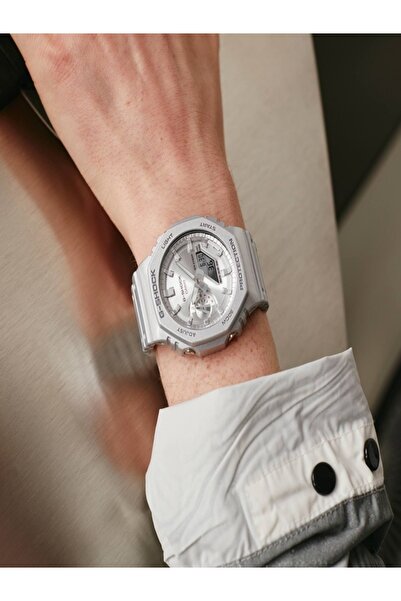 Casio G- Shock Women's Analog Digital Compact metal-covered design - GM-S2100CW-7ADR (Pink-gold)