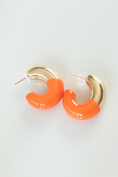 Skygo Ccb Orange Gold Double Color Earrings - Tj-Bkp8873