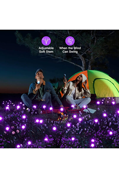 Primo Plus 8LED Solar Powered Firefly Lights,Outdoor Waterproof,Starburst Swaying Solar Lights, Garden Lights