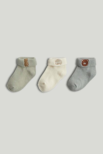 MOTHERCARE 3 Pack Terry Baby Socks