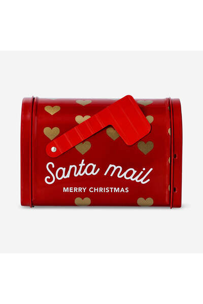 Flying Tiger Copenhagen Kırmızı Metal Dekoratif Posta Kutusu