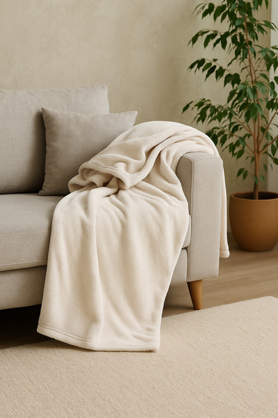 Shadro Textile Wellsoft Tv Blanket 140X180 cm - White