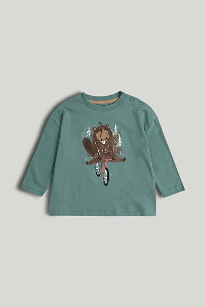 MOTHERCARE Green Long-Sleeved T-Shirt