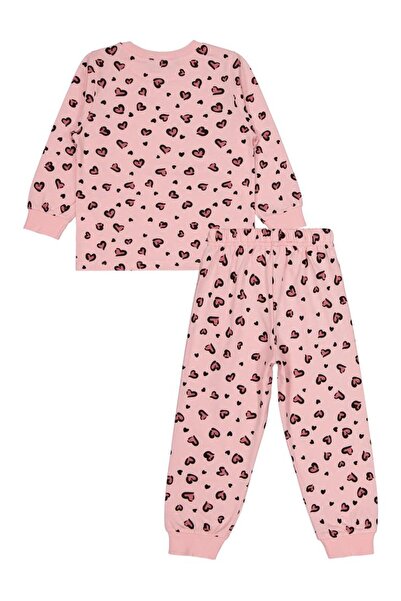 Civil Girls Leopar 2-5 Yaş Pijama Takımı - Pembe 3-4 Yaş